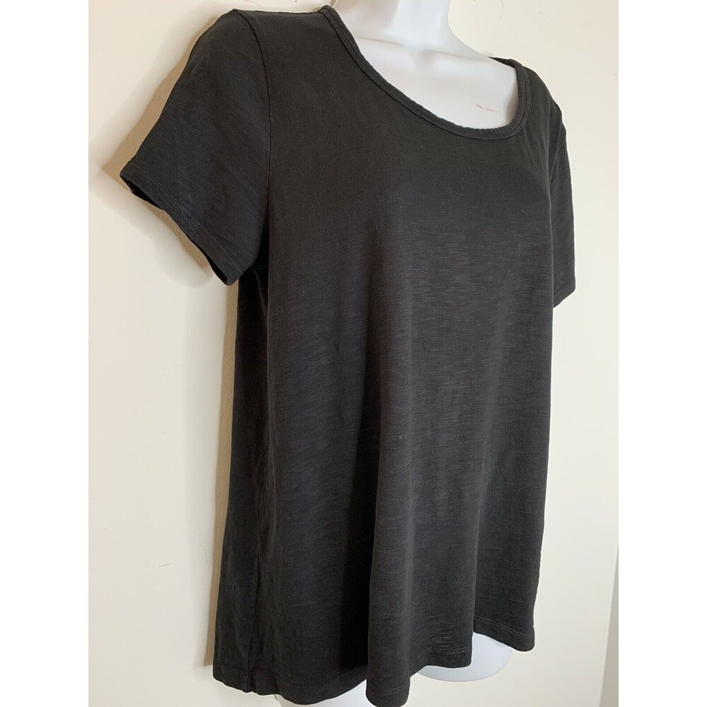 Chicos Womens 1 The Ultimate Tee Color Black short Sleeve Top